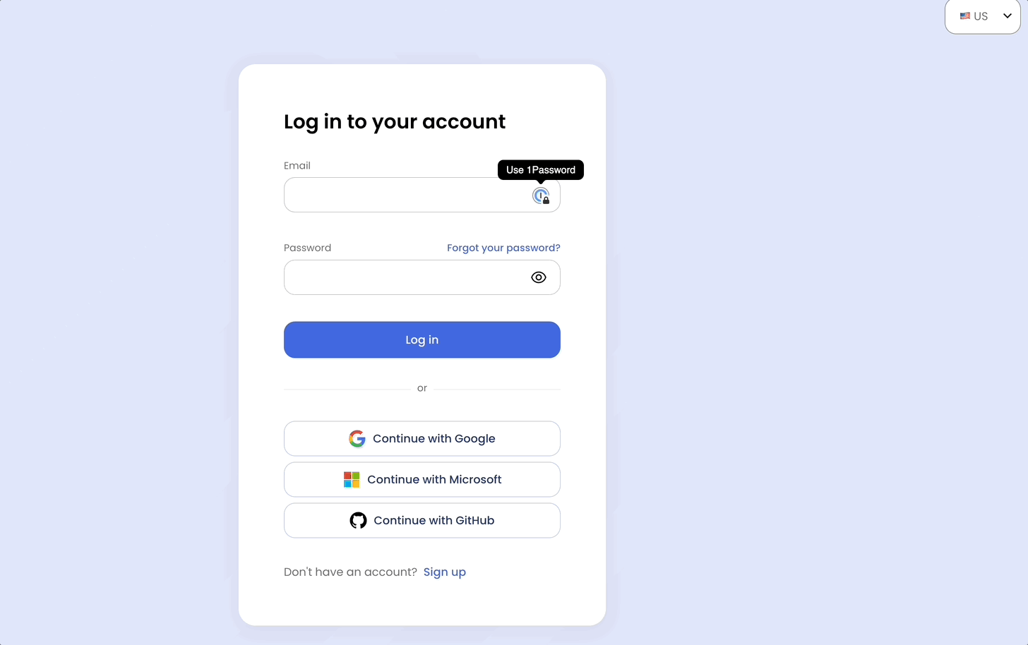 Connecting a User Account using Quickstart