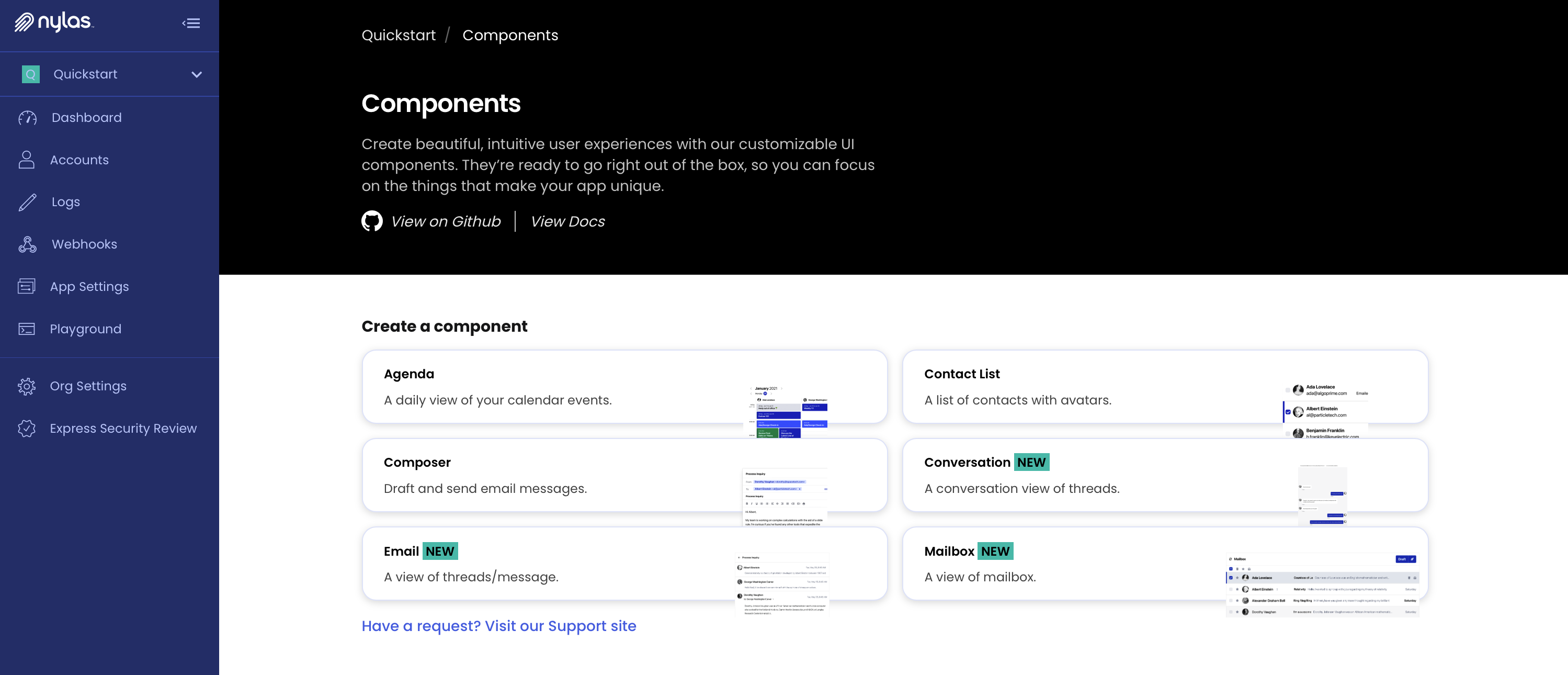 Create user experience with customizable UI components