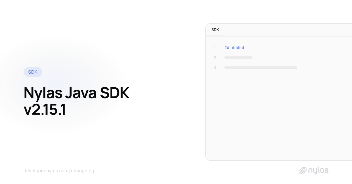 Java SDK v2.15.1