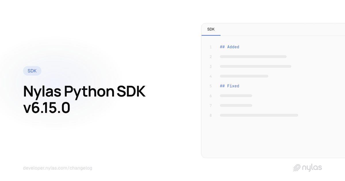 Python SDK v6.15.0