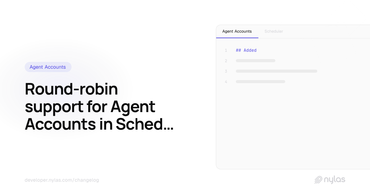 Agent Accounts round-robin