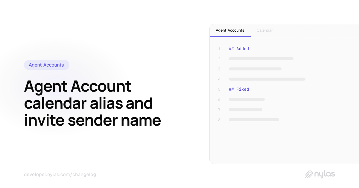 Agent Account calendar fixes