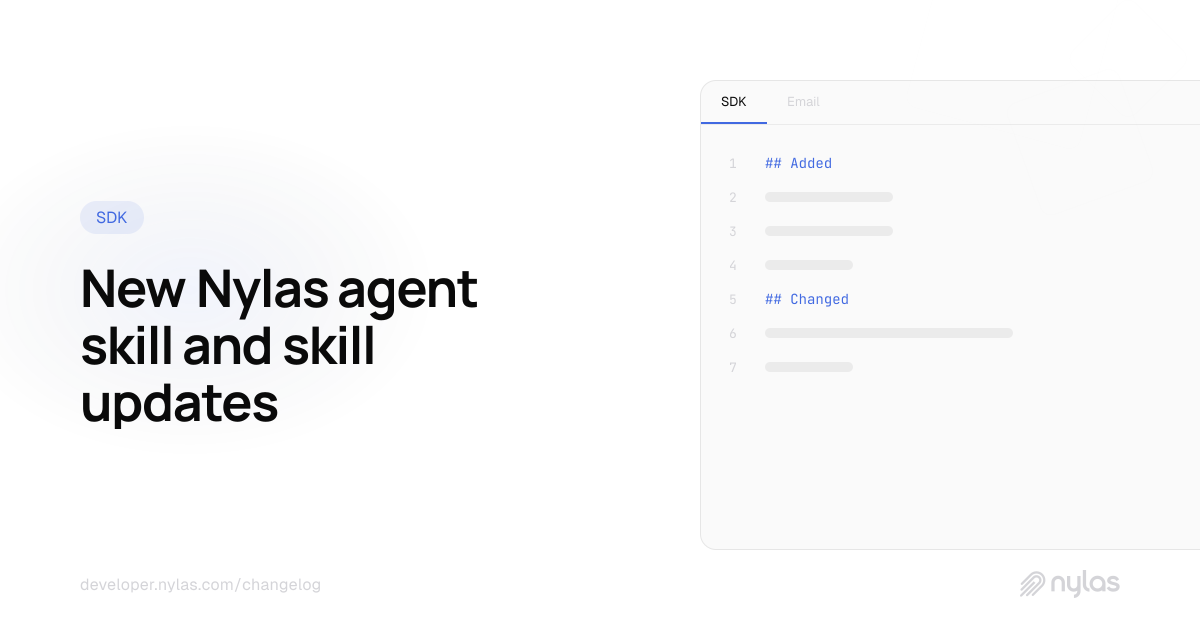 New agent skill & skill updates