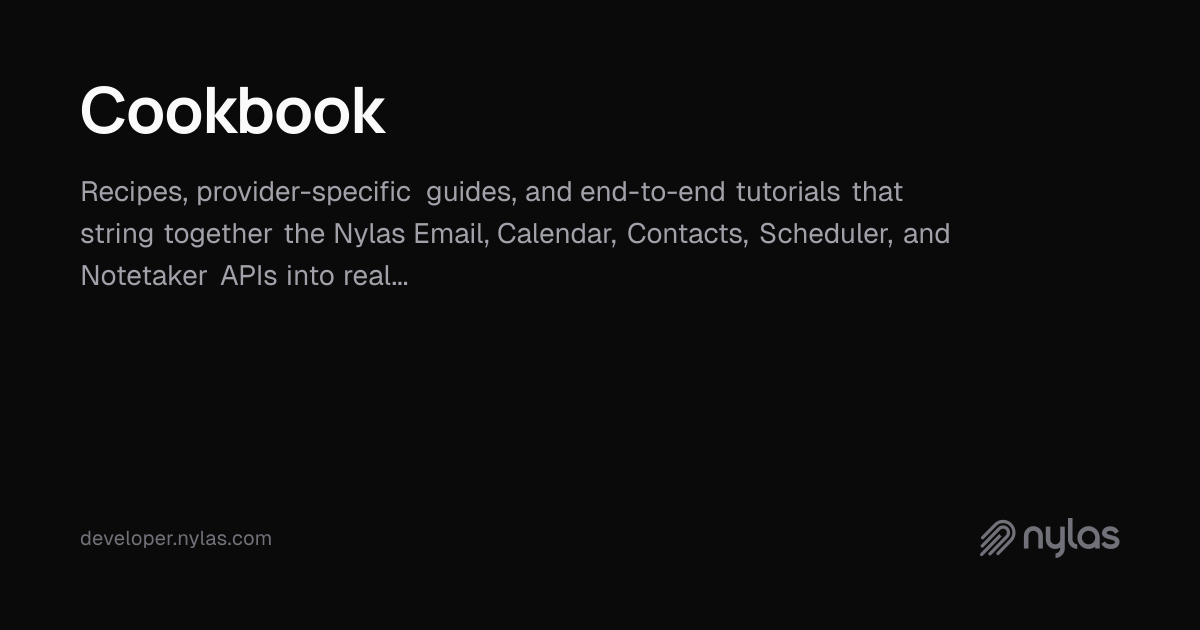 Cookbook | Docs