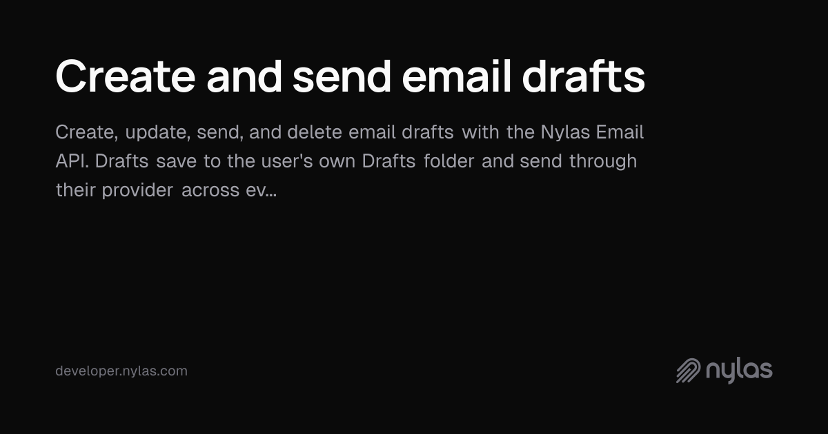 Draft Email Visual Create and send email drafts | Docs