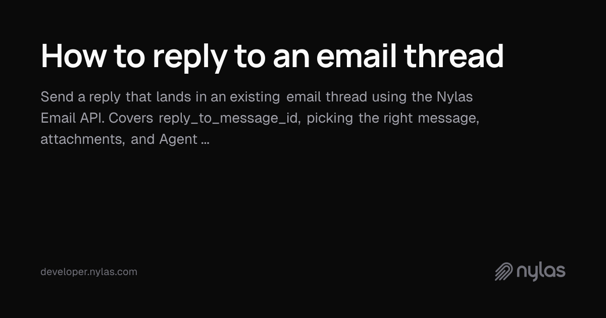 How to reply to an email thread | Docs