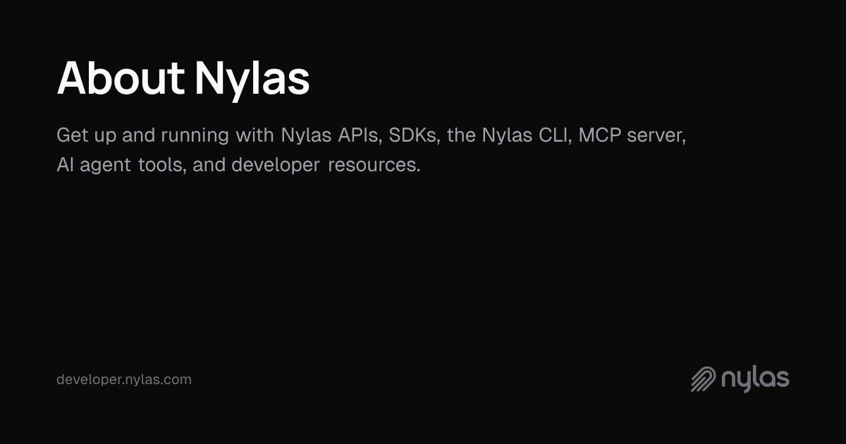 About Nylas | Docs