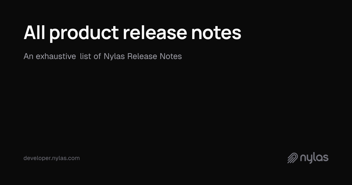 All product release notes | Docs