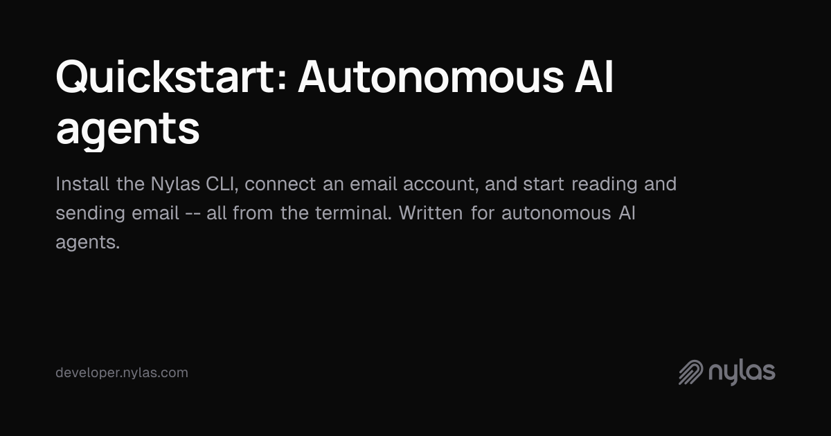 Quickstart: Autonomous AI agents | Docs